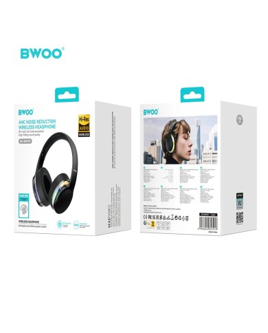 CASQUE SANS FIL BT ANC - BWOO BW587 - NOIR