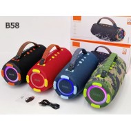 Enceinte Portable RGB Bluetooth - B58 - rouge
