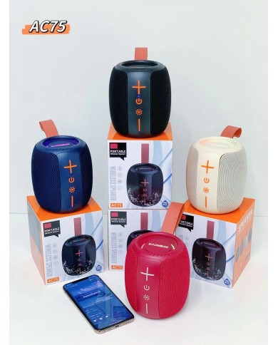 Enceinte Portable Bluetooth - AC75 - bleu