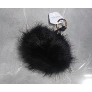 Porte Clés Pompon - noir