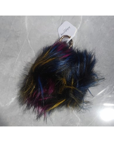 Porte Clés Pompon - multicouleur