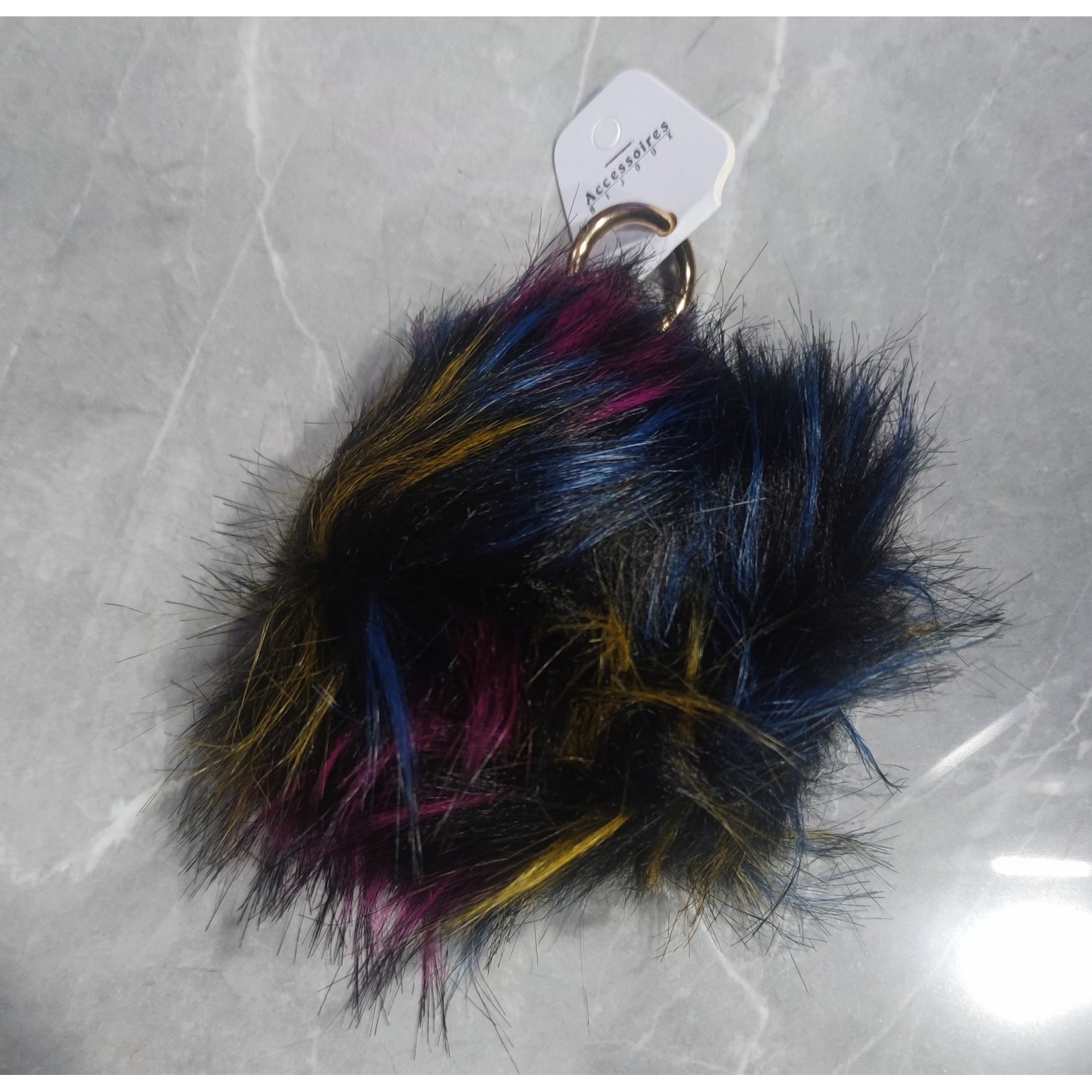 Porte Clés Pompon - multicouleur