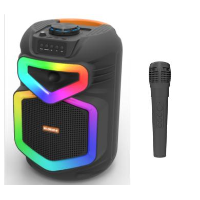 Kit Karaoké Enceinte + Micro Bluetooth RGB - MS-2083-W