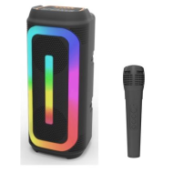 Kit Karaoké Enceinte + Micro Bluetooth RGB - MS-3627BT-W