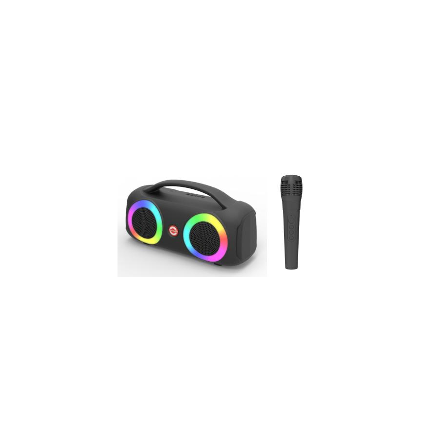 Kit Karaoké Enceinte + Micro Bluetooth RGB - MS-3647-W