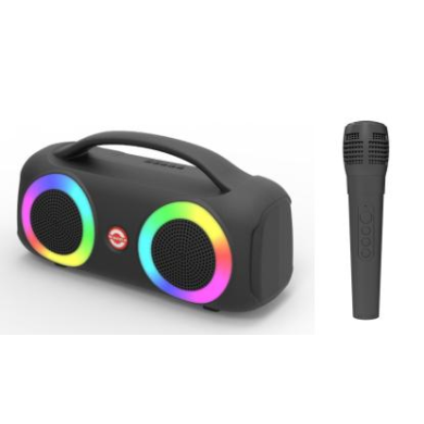 Kit Karaoké Enceinte + Micro Bluetooth RGB - MS-3647-W