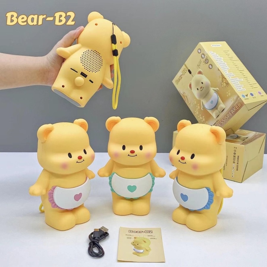 Mini Enceinte Portable Bluetooth Bear B2 - bleu