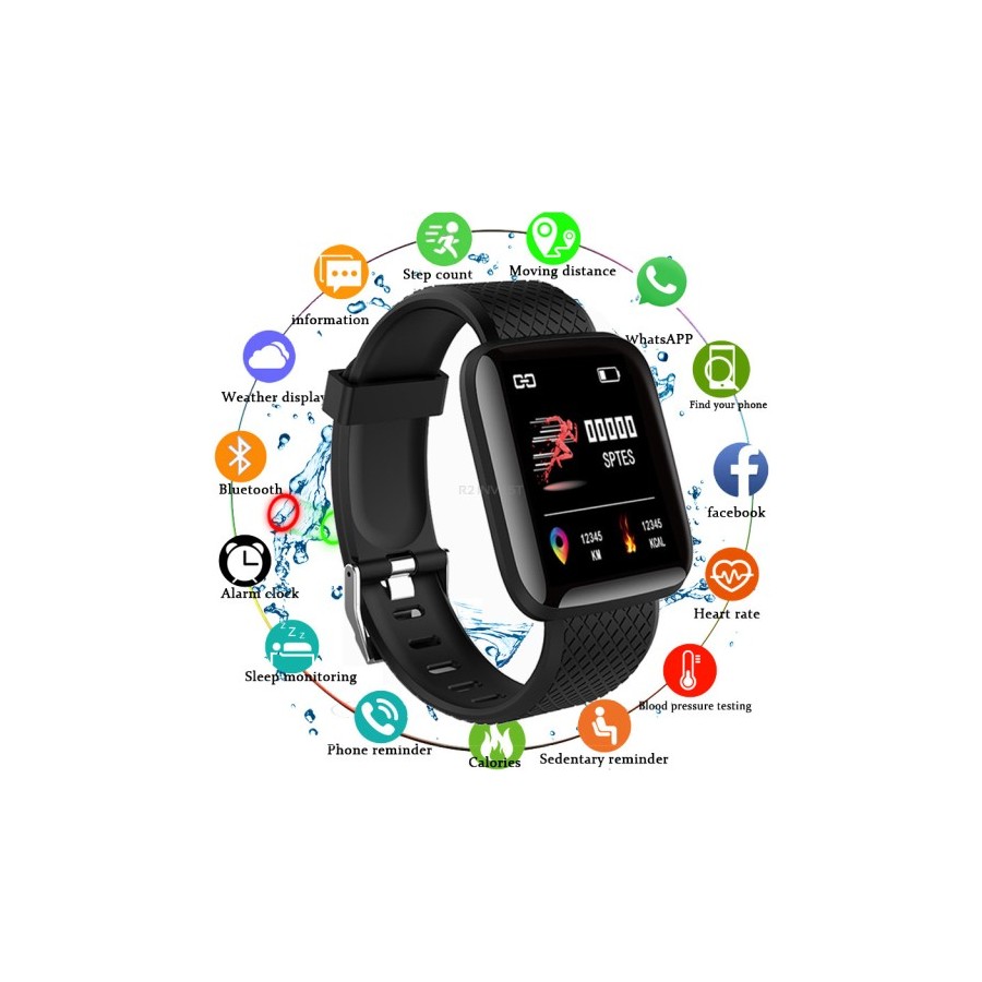 Montre connectée M116S - Noir