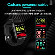 Montre connectée M116S - Noir