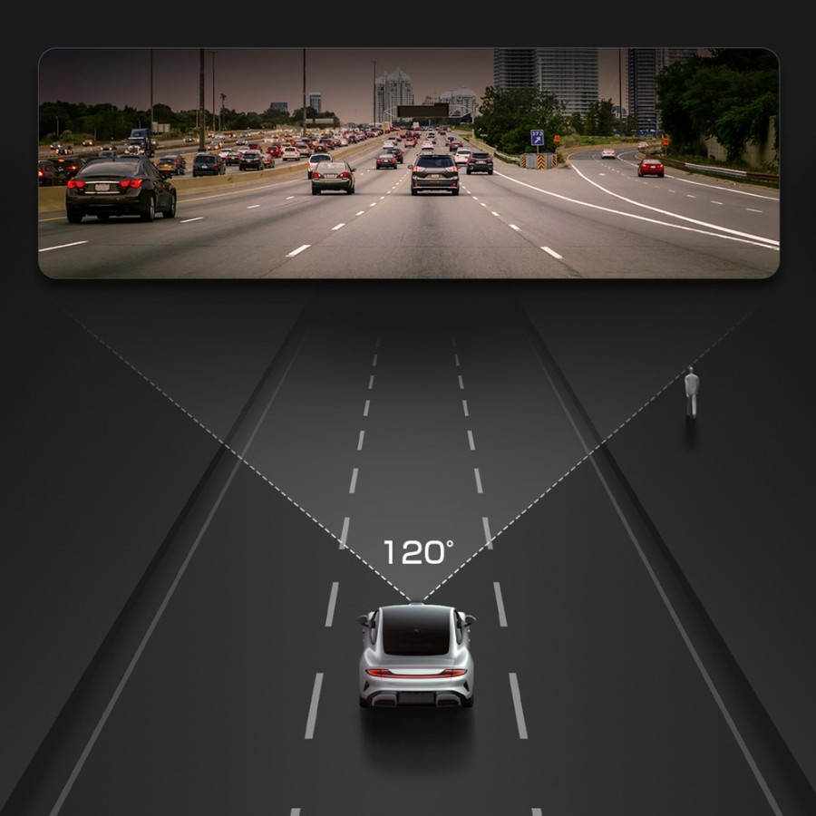 Caméra de voiture avant Dashcam AKEEYO P1 - 1080P/30FPS - Noir