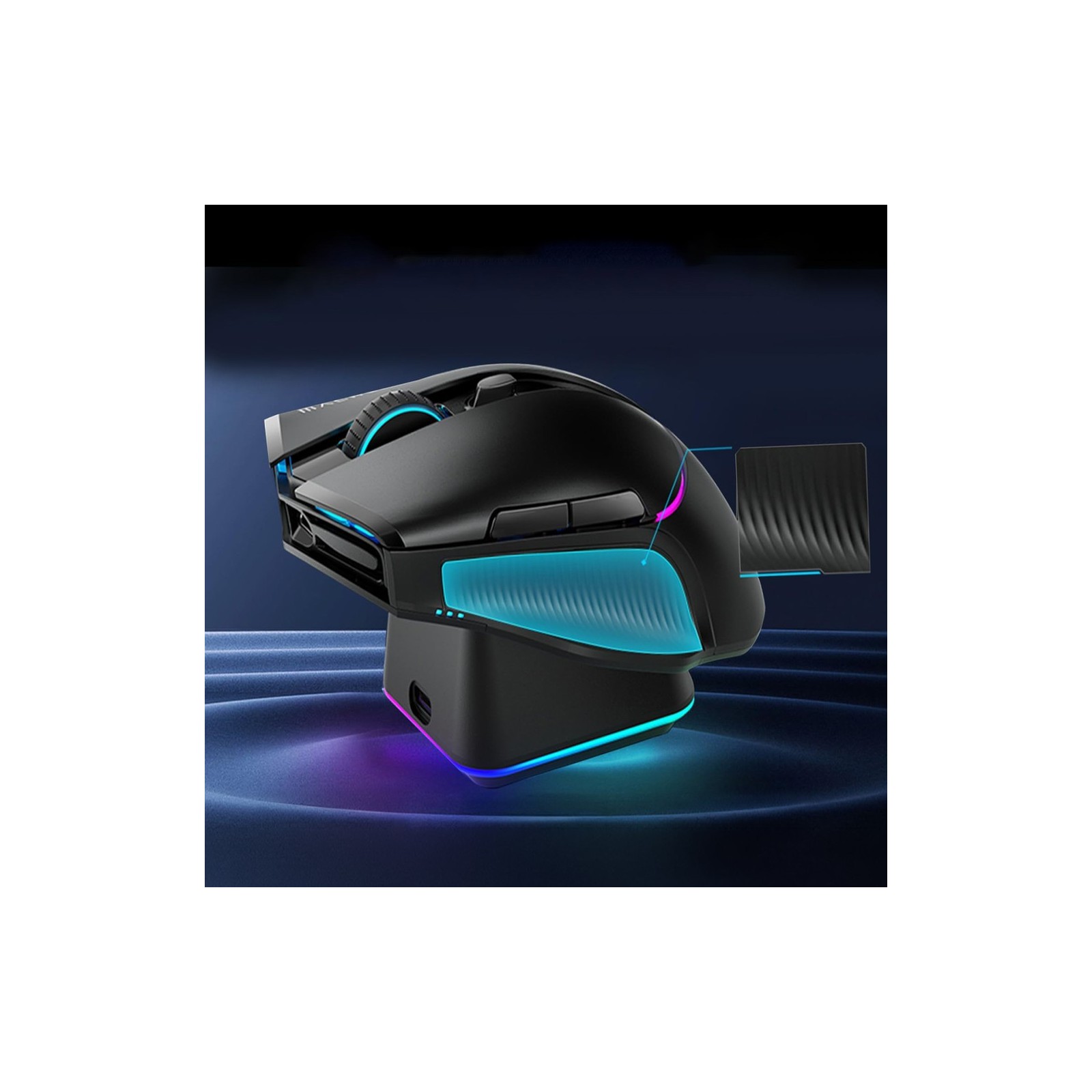 Souris Gaming sans fil Bluetooth avec station de charge - Machenike L8 Pro - Noir