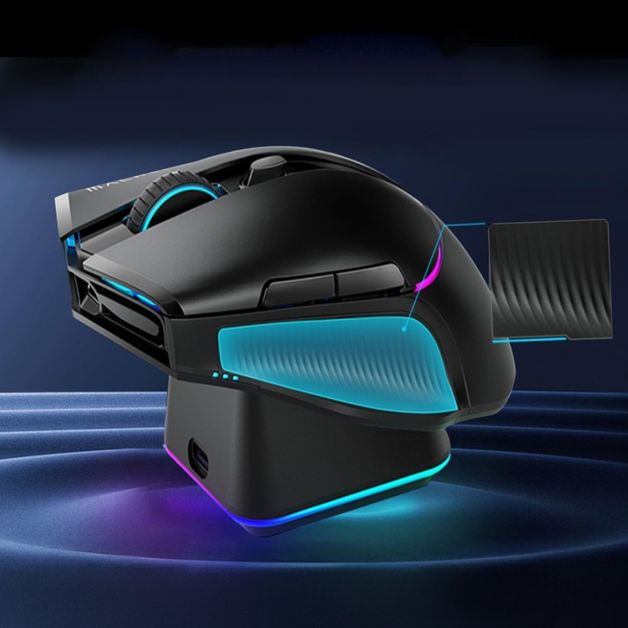 Souris Gaming sans fil Bluetooth avec station de charge - Machenike L8 Pro - Noir