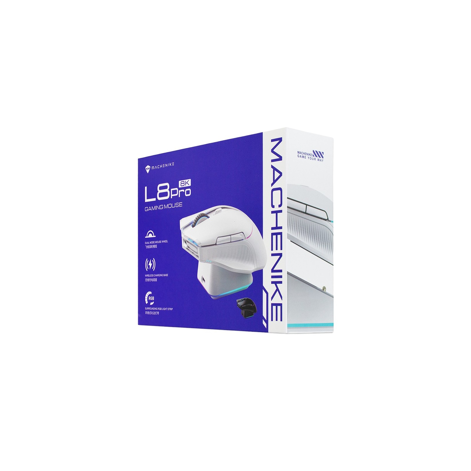Souris Gaming sans fil Bluetooth avec station de charge - Machenike L8 Pro - Noir