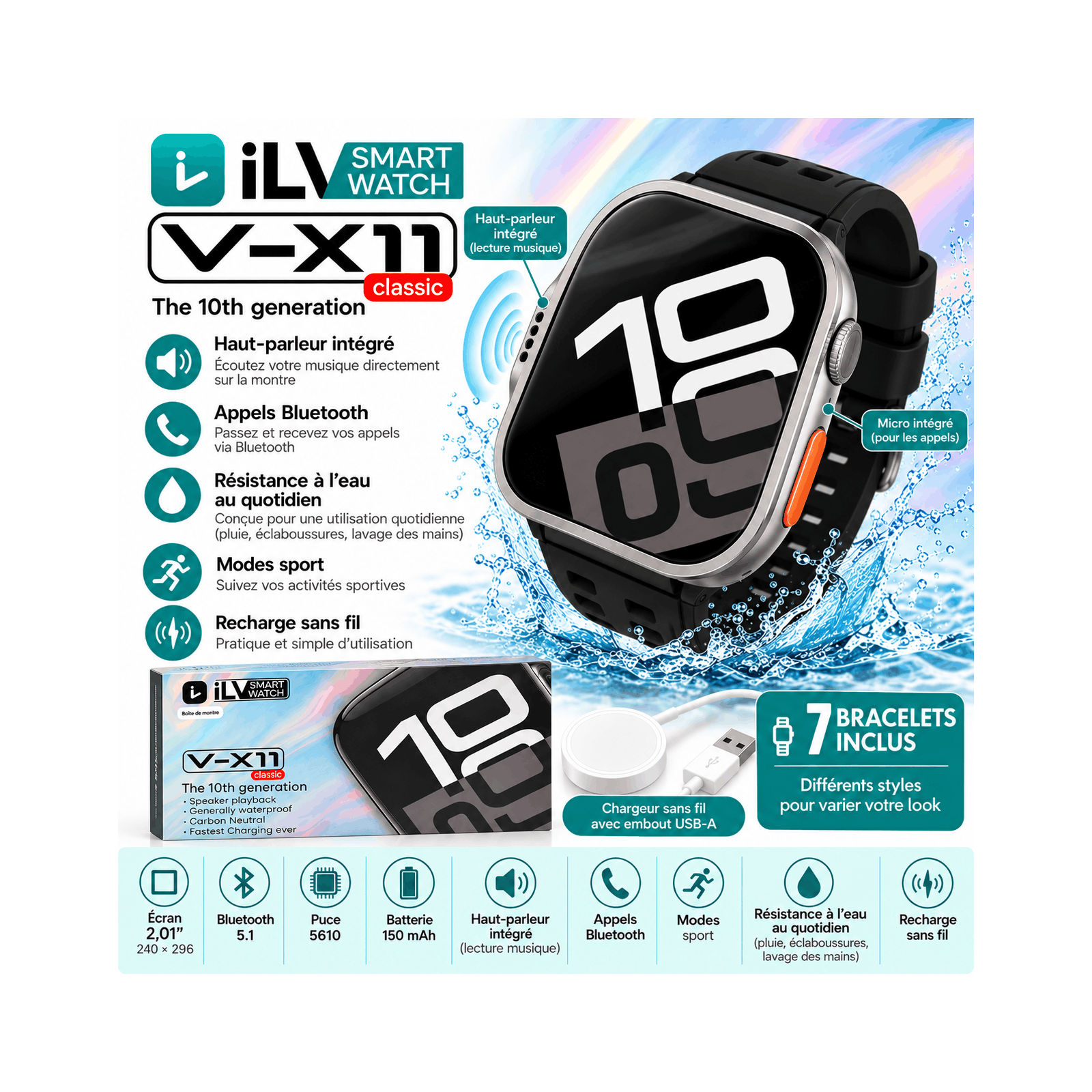 Montre Connectée V-X11 CLASSIC