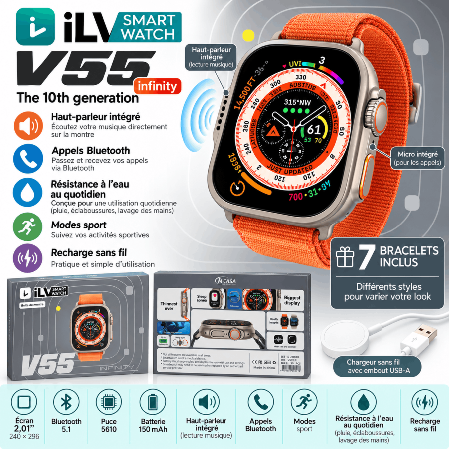 Montre Connectée V55 INFINITY