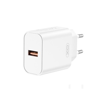 Chargeur secteur XO CE33 QC 18 W, 1 USB-A, blanc