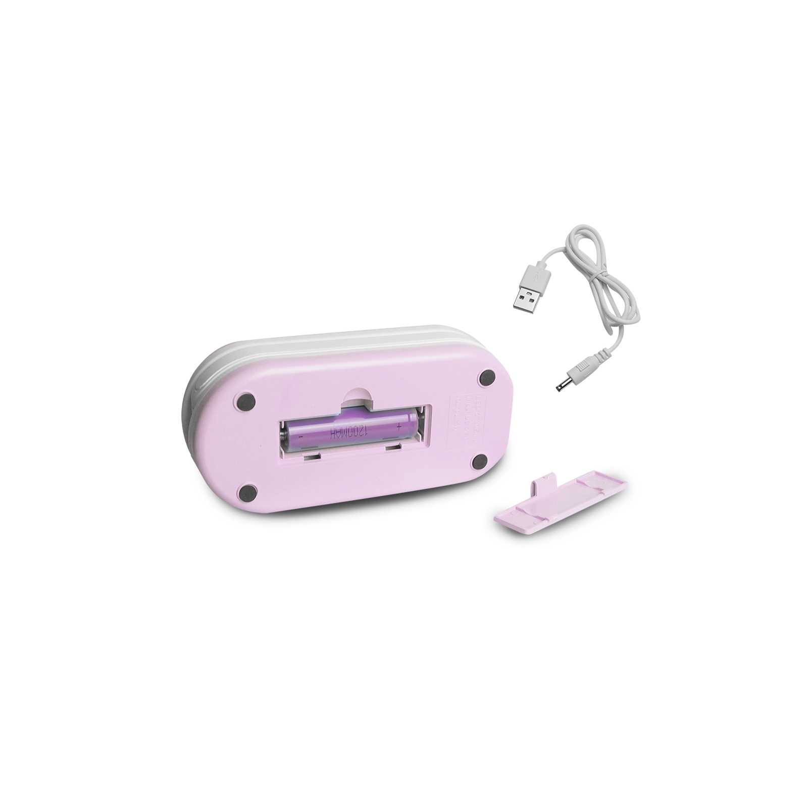 Lampe de bureau LED pliable LTC 10 W, 3000/4500/6000 K, 1200 mAh, rose