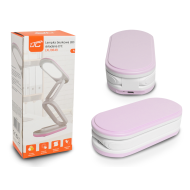 Lampe de bureau LED pliable LTC 10 W, 3000/4500/6000 K, 1200 mAh, rose