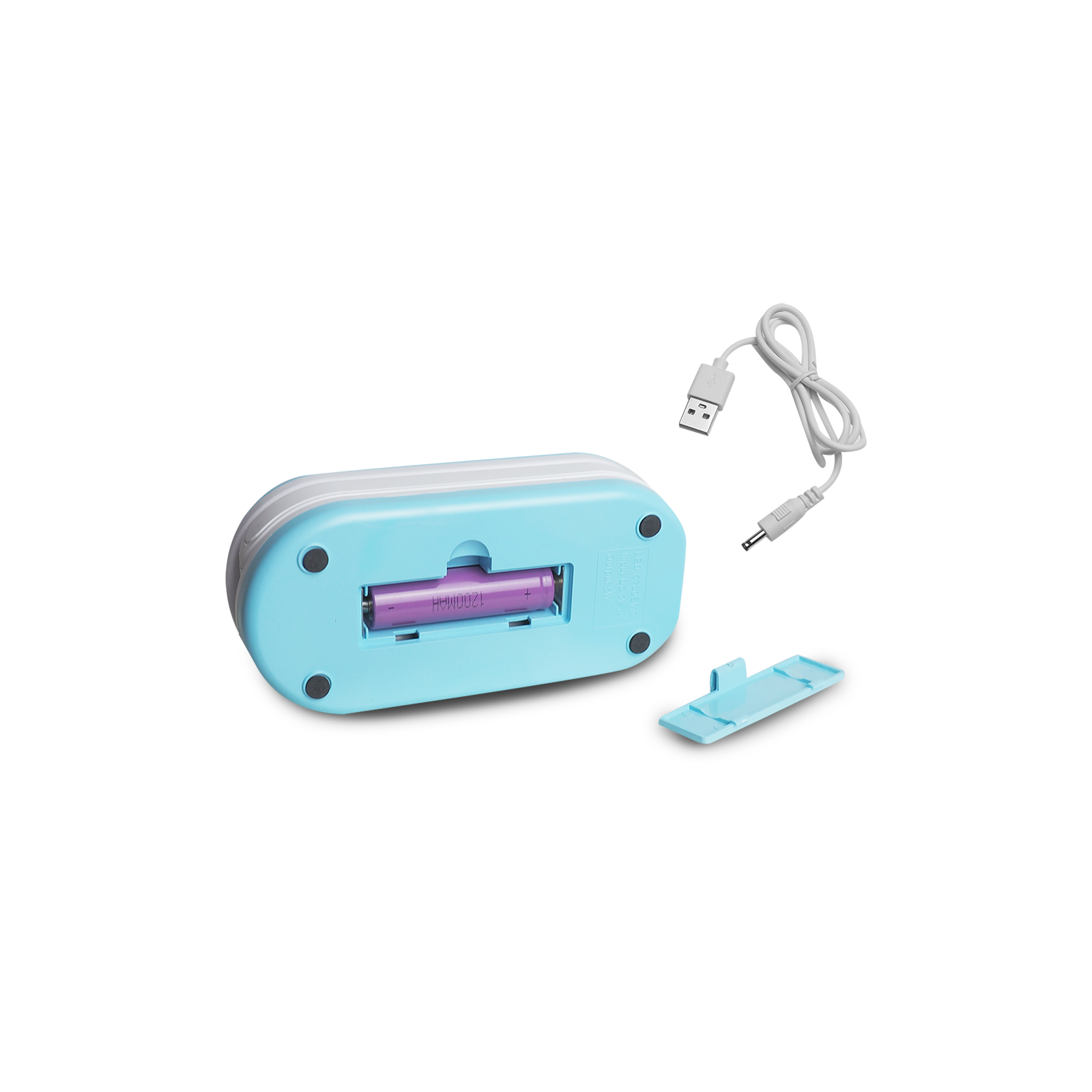 Lampe de bureau LED pliable LTC 10 W, 3000/4500/6000 K, 1200 mAh, bleue
