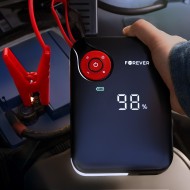 Démarreur de batterie 4-en-1 - Forever JS-400 - 26,64 Wh noir/rouge