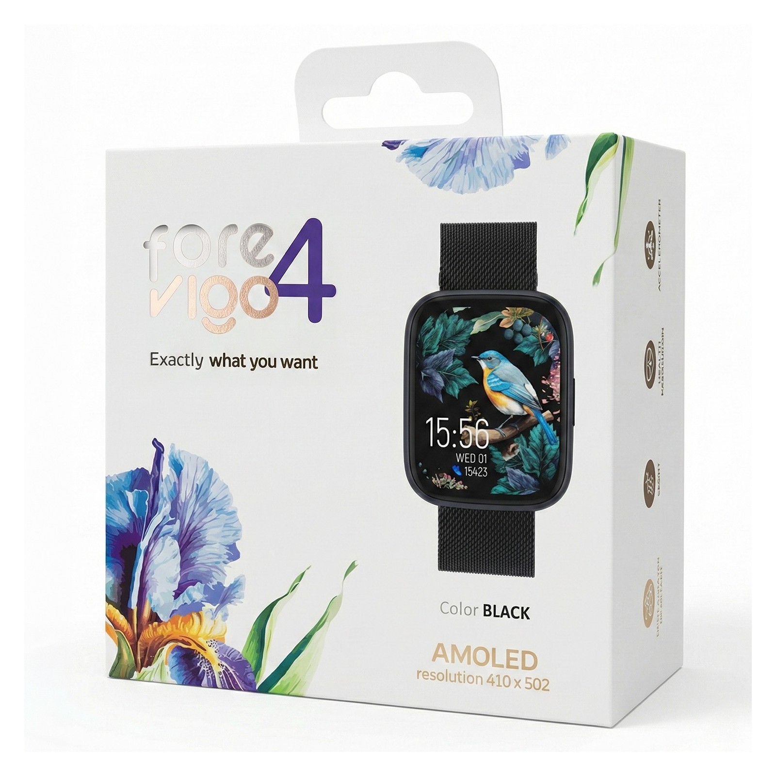 Montre connectée FOREVER SW-330 FOREVIGO 4 - Noir