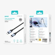 Câble USB-C vers LIGHTNING - BWOO BO-X401CL - 30W 1M Noir