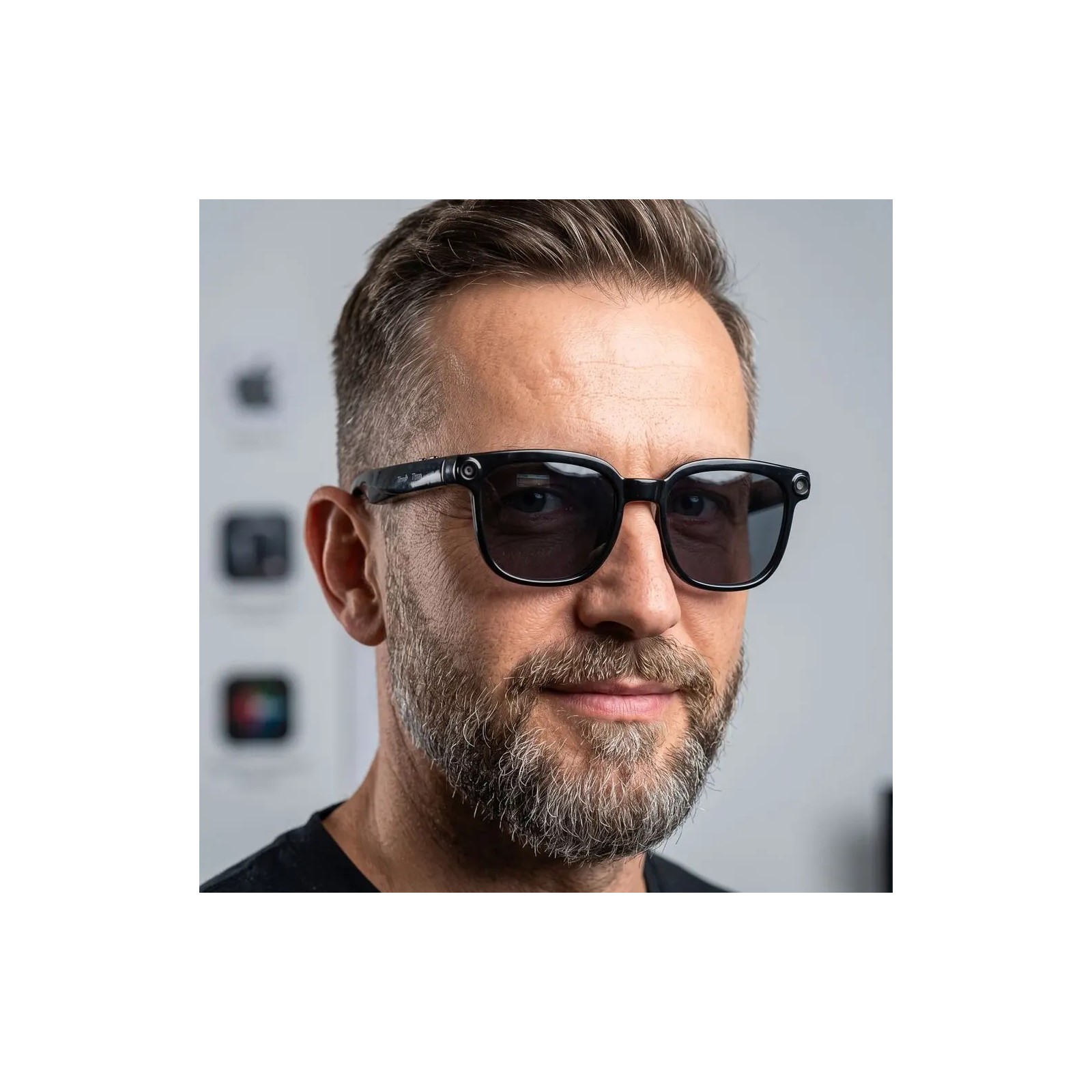 Lunettes connectées avec Caméra + Assistant IA - Titmo G-200 Noir