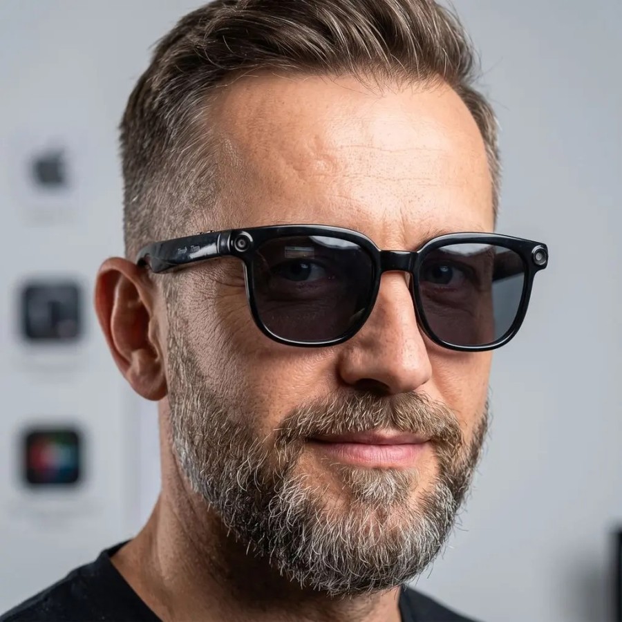 Lunettes connectées avec Caméra + Assistant IA - Titmo G-200 Noir