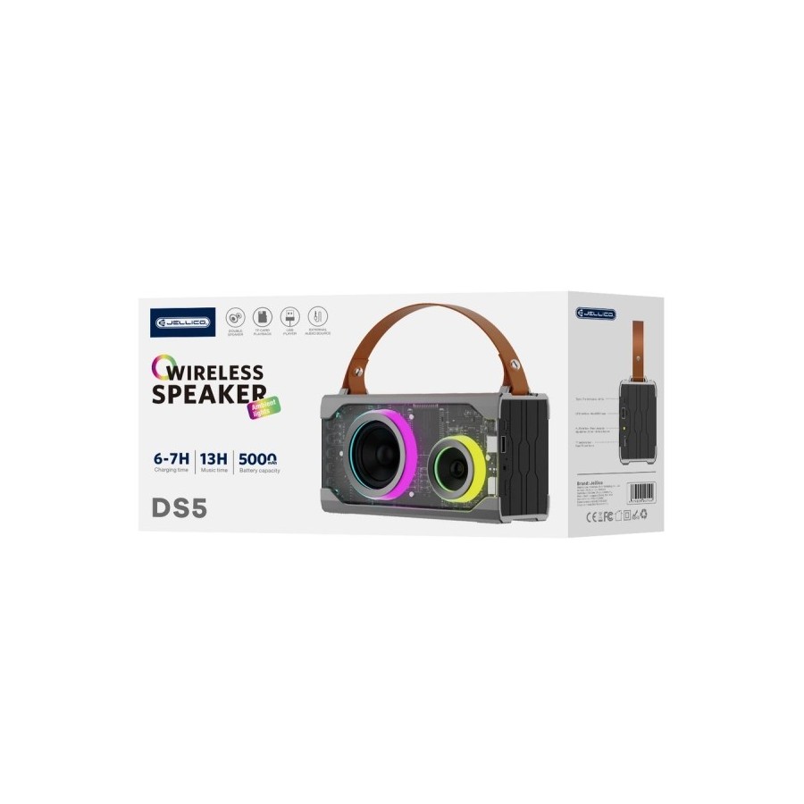 ENCEINTE BLUETOOTH JELLICO DS5 GRIS