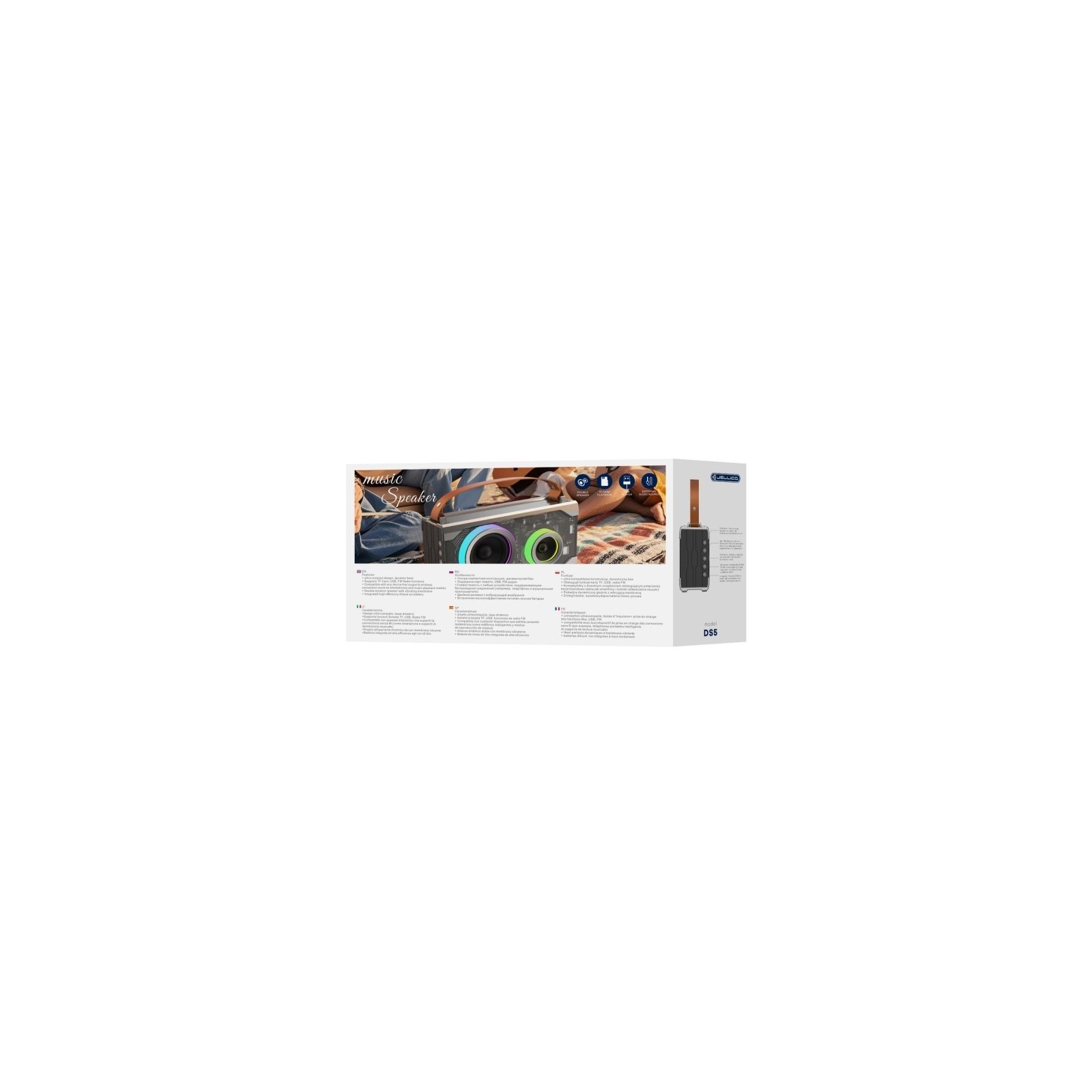 ENCEINTE BLUETOOTH JELLICO DS5 GRIS