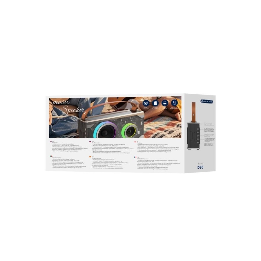 ENCEINTE BLUETOOTH JELLICO DS5 GRIS