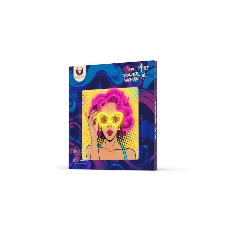 NEON LED POP ART STYLE FEMME FOREVER LIGHT AVEC VARIATEUR