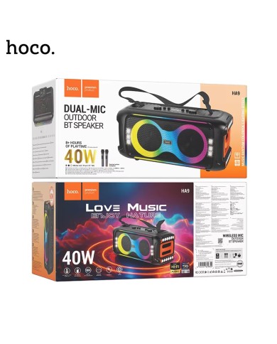 ENCEINTE BLUETOOTH D'EXTÉRIEUR HOCO HA9 KAYMAN AVEC DEUX MICROPHONES