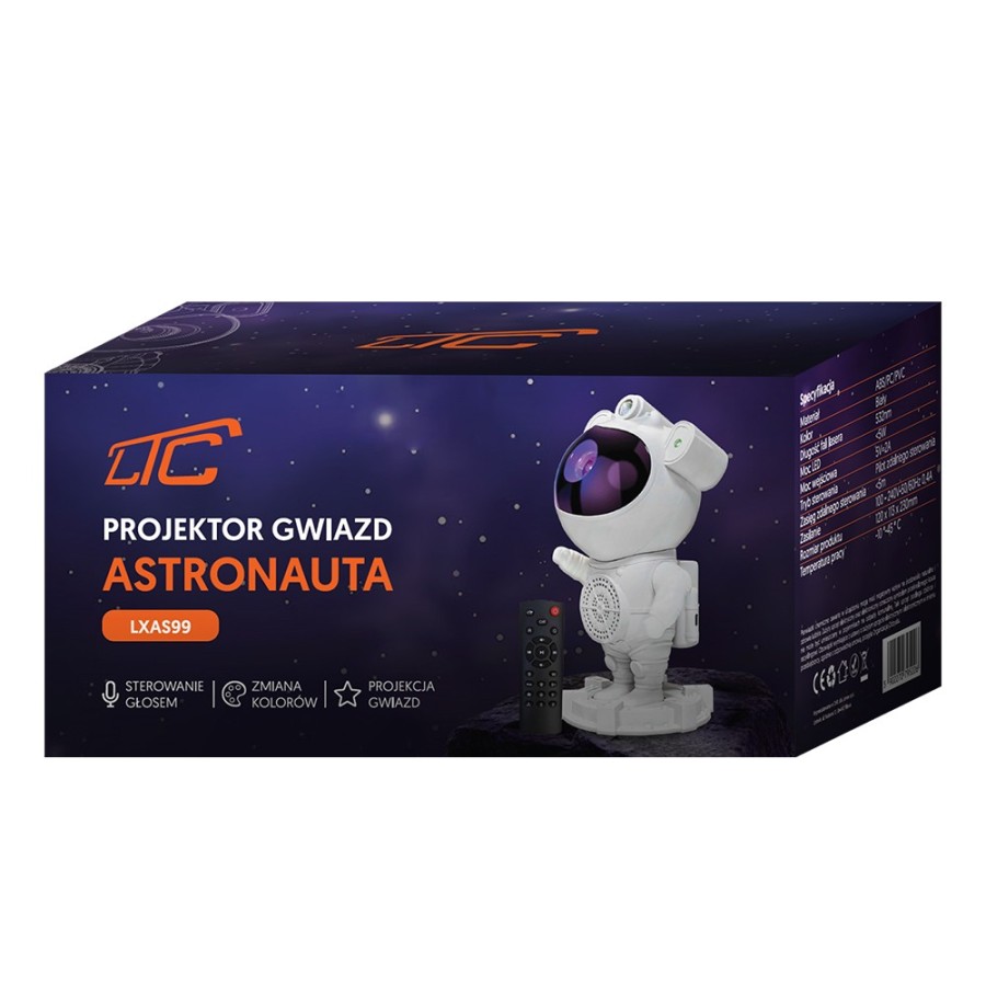 LTC ASTRO-PROJECTOR PRO - PROJECTEUR LED ET ENCEINTE BLUETOOTH AVEC TÉLÉCOMMANDE
