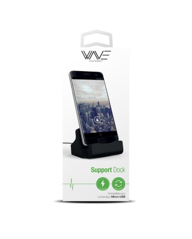 FORCE POWER CHARGING-DOCK - STATION DE RECHARGE MICRO-USB NOIRE FINITION RUBBER