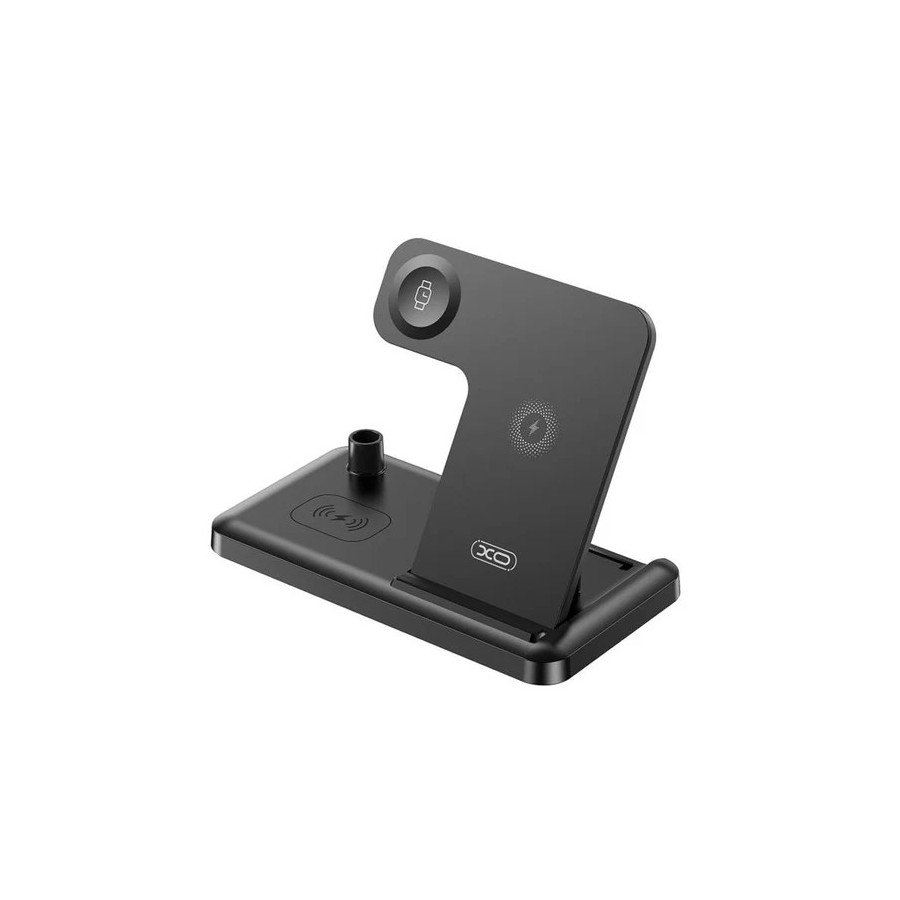 XO DESIGN WX033 - STATION DE CHARGE SANS FIL 4-EN-1 15W NOIRE