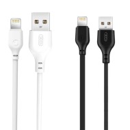 BOITE DE 50 CÂBLES USB-A VERS LIGHTNING (IPHONE) - XO NB103 - 2.1A 1M NOIR/BLANC