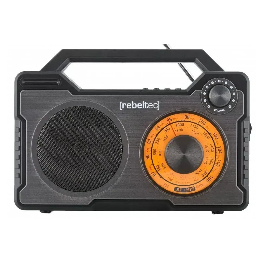 REBELTEC RODOS - ENCEINTE PORTABLE BLUETOOTH AVEC RADIO FM ET LECTEUR MULTIMÉDIA