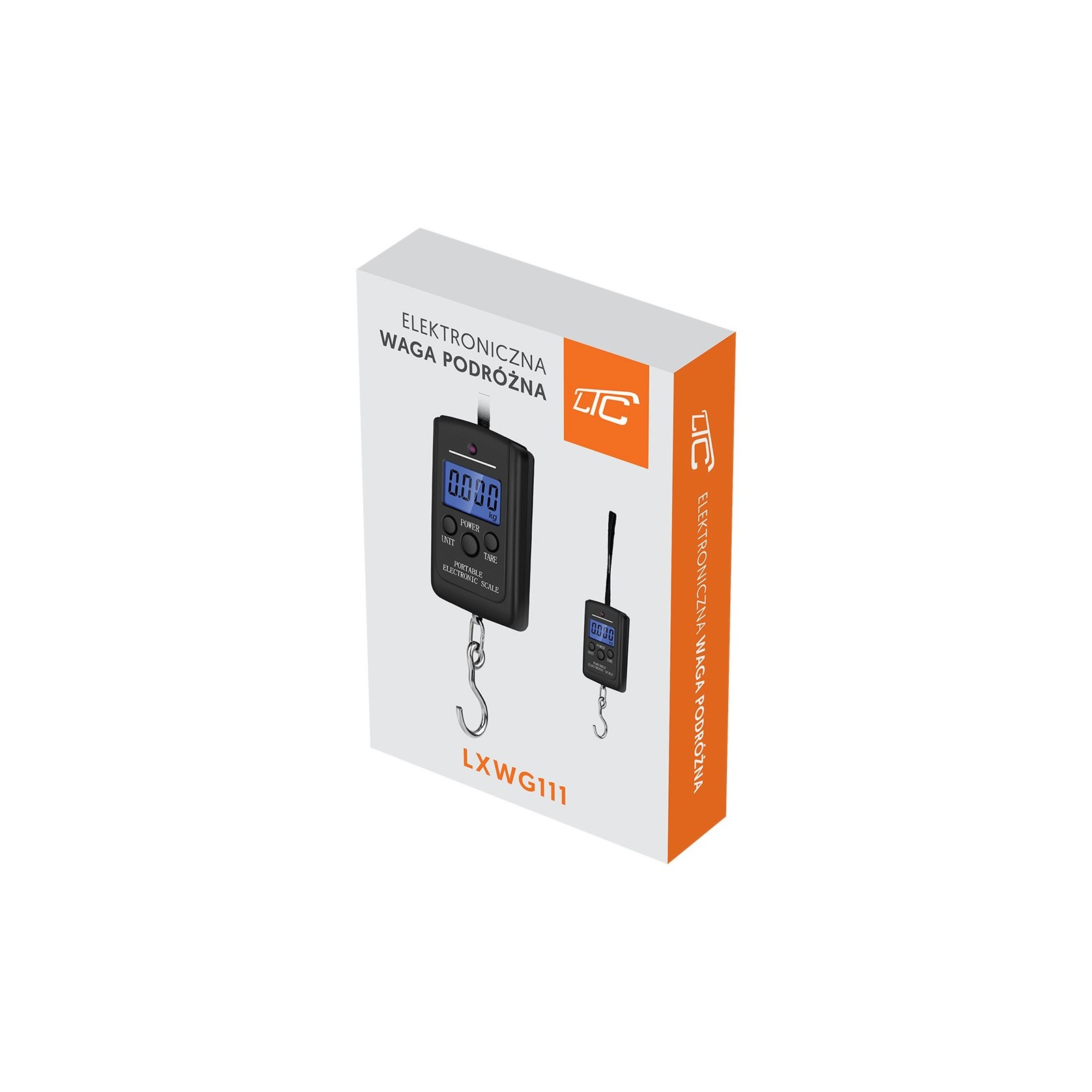 LTC LXWG111 - PÈSE-BAGAGES ÉLECTRONIQUE DE VOYAGE PORTABLE NOIR (2xAA)