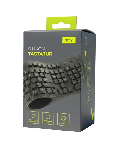 CLAVIER EN SILICONE FILAIRE SOUPLE - IDÉAL MAISON ET BUREAU