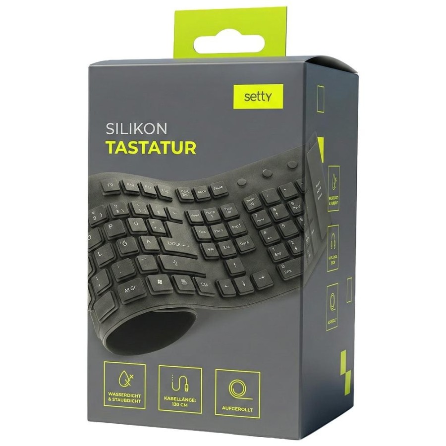 CLAVIER EN SILICONE FILAIRE SOUPLE - IDÉAL MAISON ET BUREAU