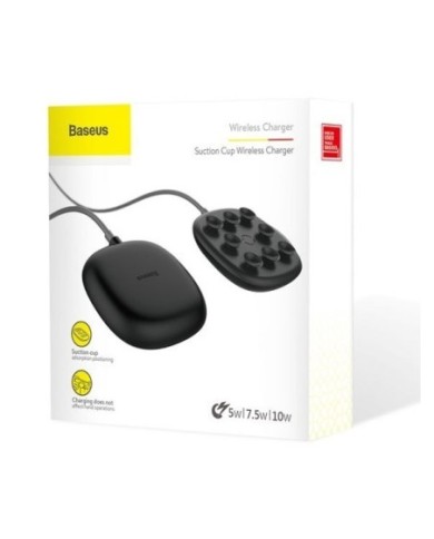 BASEUS CHARGEUR SANS FIL À INDUCTION QI AVEC VENTOUSES DE FIXATION