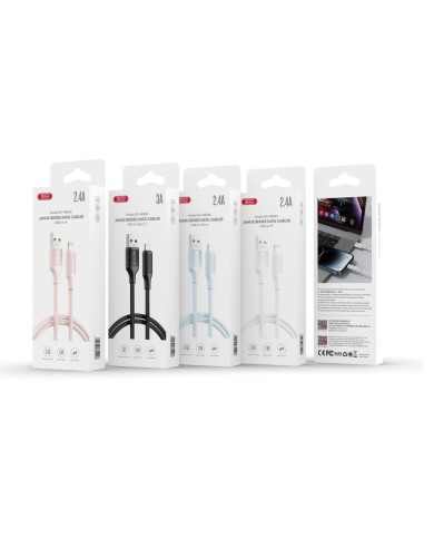 CÂBLE USB-A VERS LIGHTNING - XO-NB265 - 2.4A 1M BLANC