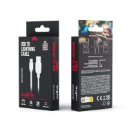 CÂBLE USB-A VERS LIGHTNING - MAXLIFE - 2A 2M BLANC