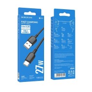 CÂBLE USB-A VERS USB-C - BOROFONE BX93 SUPER POWER - 27W 1M NOIR
