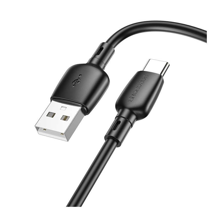 CÂBLE USB-A VERS USB-C - BOROFONE BX93 SUPER POWER - 27W 1M NOIR