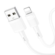 CÂBLE USB-A VERS LIGHTNING HOCO X83 - 18W / 2.4A 1M - BLANC