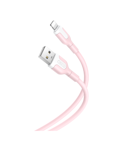 CÂBLE USB-A VERS LIGHTNING - XO-NB212 - 2.1A 1M ROSE