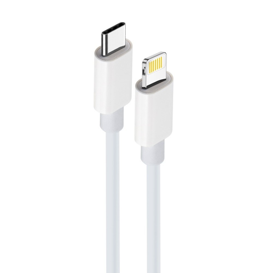 CÂBLE USB-C VERS LIGHTNING - MAXLIFE MXUC-05 - PD 20W 2M BLANC