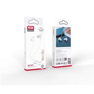 ÉCOUTEURS FILAIRES + TÉLÉCOMMANDE + MICRO - XO-EP65 - JACK 3.5MM - BLANC
